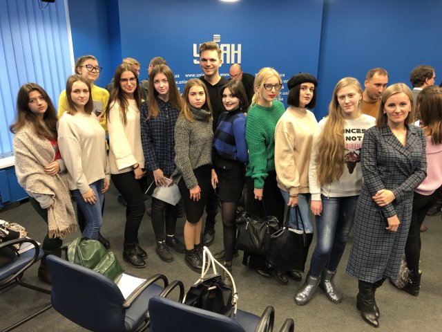 Студенти відвідали Інформаційне агенство «Уніан»
