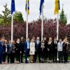 Церемонія підняття прапора Європейського Союзу за участі Президента України та представників молоді, які брали участь у Революції Гідності